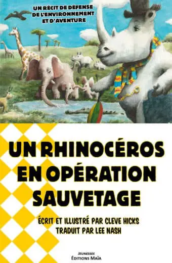 Un rhinocéros en opération sauvetage