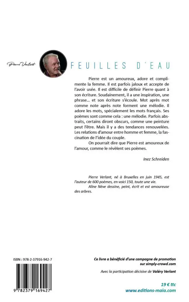 Feuilles d'eau Pierre Verlant