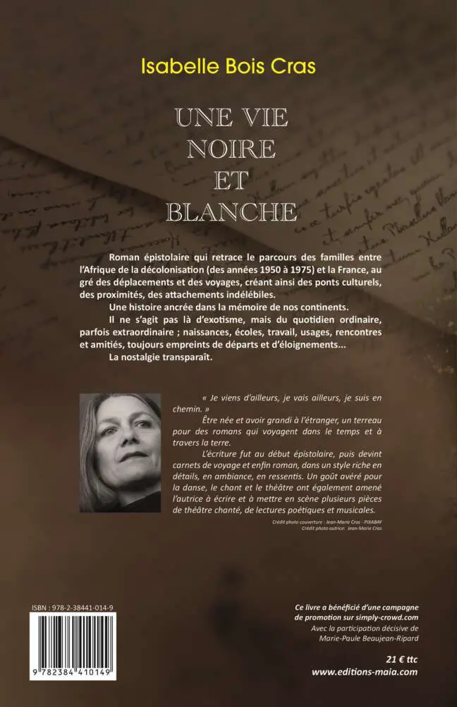 Une vie noire et blanche Isabelle Bois Cras 2
