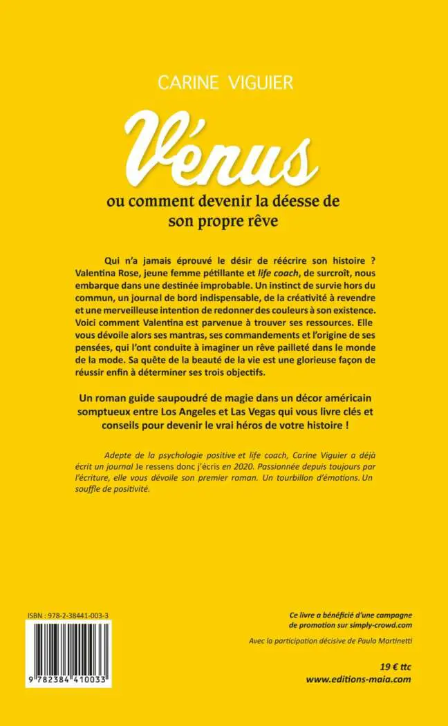 Vénus ou comment devenir la déesse de son propre rêve Carine Viguier Martinetti 2