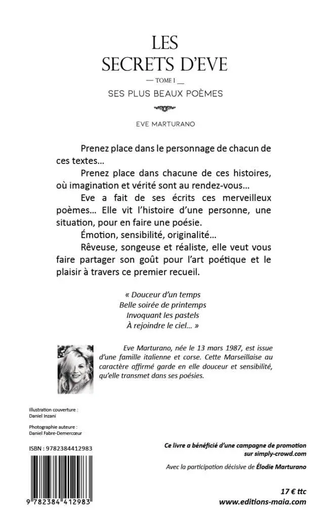 Les secrets d'Eve Tome I Eve Marturano2