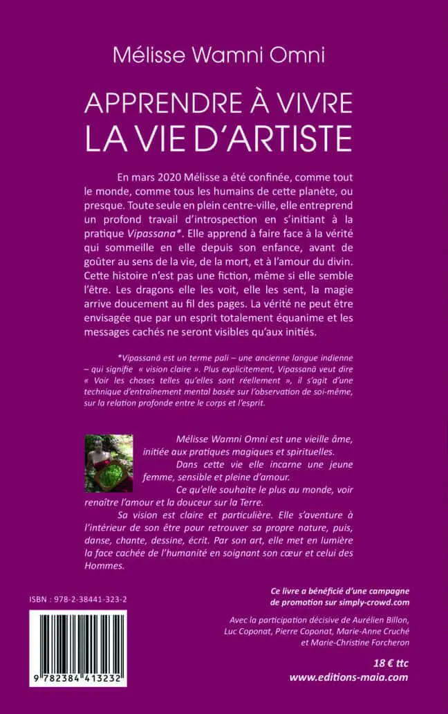 Apprendre à vivre – La vie d’artiste Mélisse Wamni Omni 2