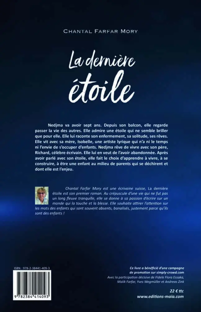 La dernière étoile Chantal Farfar Mory 2