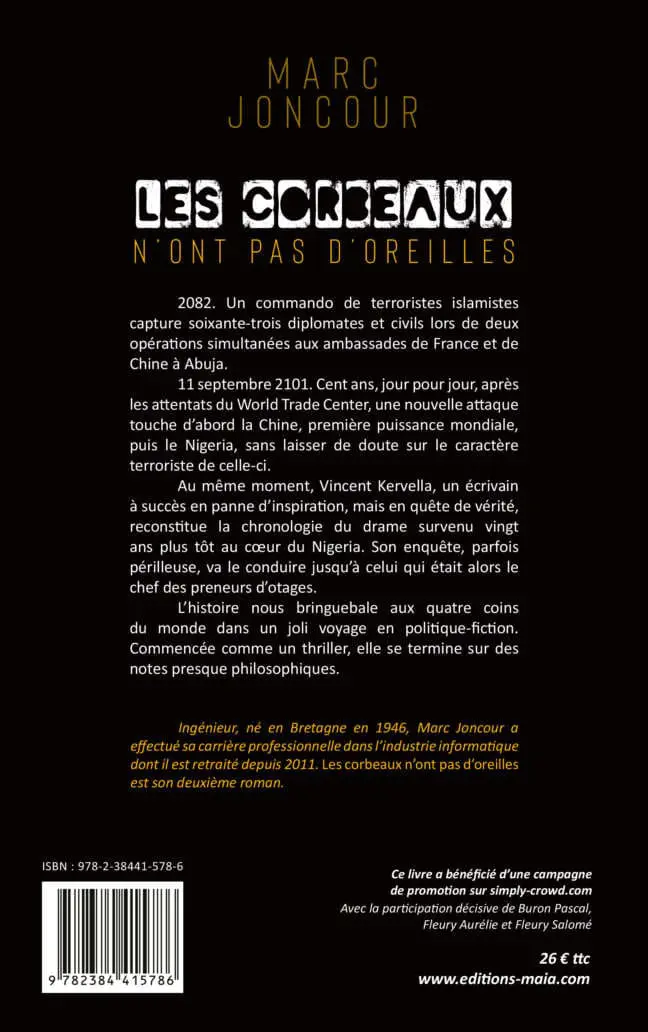 Marc JONCOUR - Les corbeaux n'ont pas d'oreilles 2