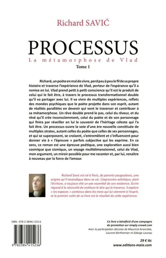 Richard SAVIC - Processus - Tome 1 - La métamorphose de Vlad 2
