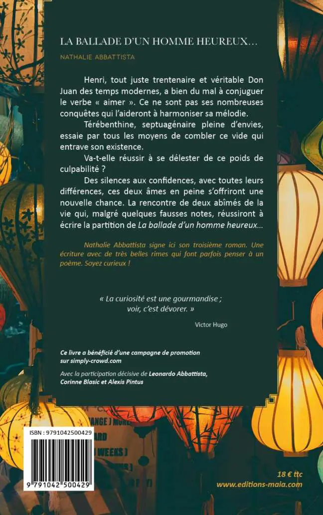 La ballade d'un homme heureux Nathalie Abbattista2