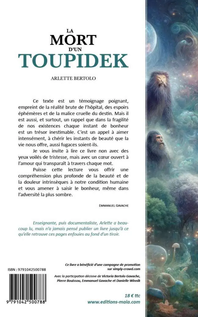 La mort d'un Toupidek Arlette Bertolo2