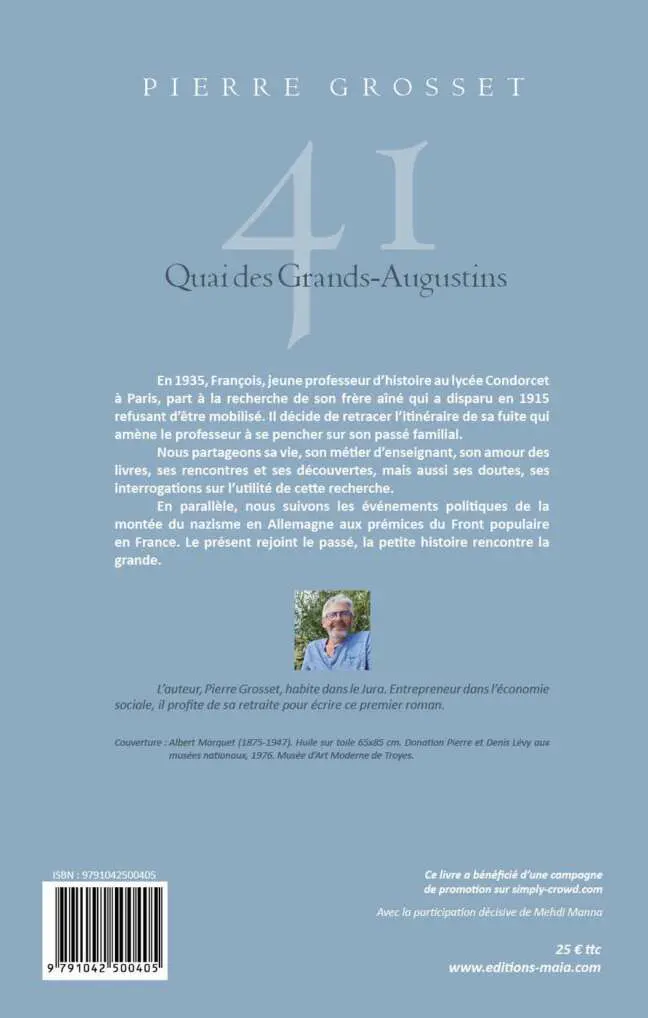 Pierre GROSSET - 41 quai des Grands-Augustins2