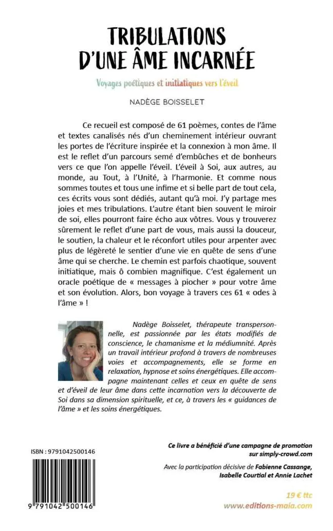 Tribulations d'une ame incarnee Nadege BoisseletTribulations d'une ame incarnee Nadege Boisselet2
