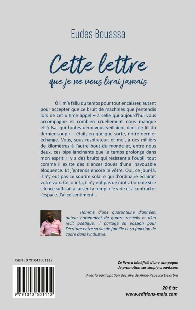 Eudes Bouassa - Cette lettre que je ne vous lirai jamais 2