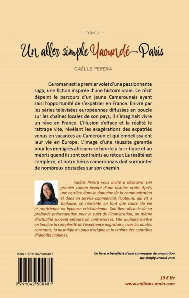 Un aller simple Yaounde-Paris Gaelle Perera2