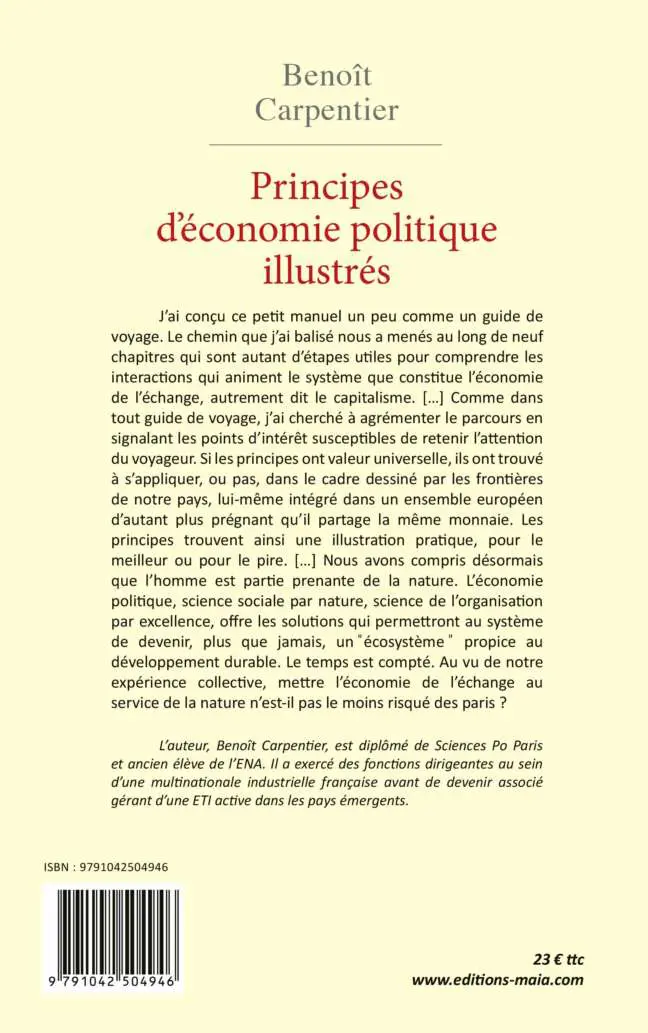 Benoît CARPENTIER - Principes d'économie politique illustrés 2