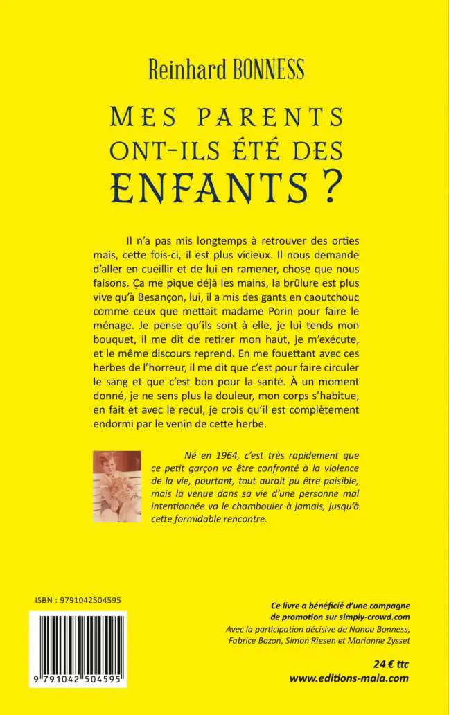Reinhard BONNESS - Mes parents ont-ils été des enfants FICHIERS 2