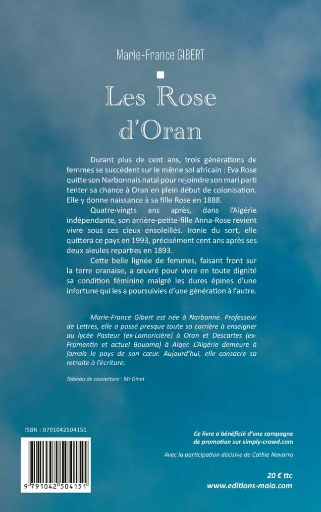 Marie-France GIBERT - Les Roses d'Oran 2