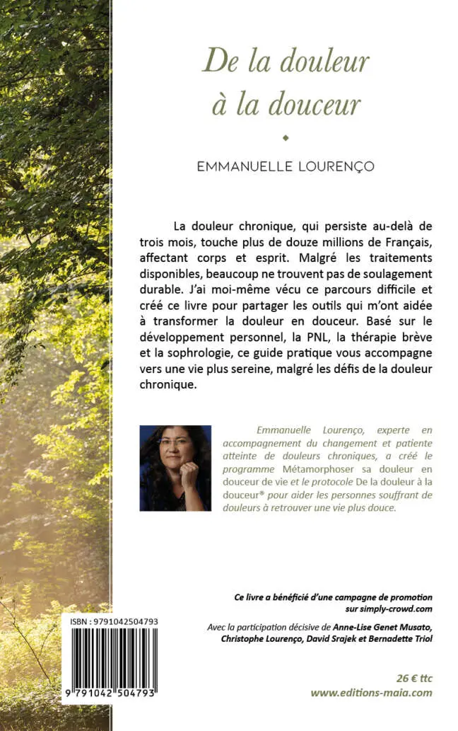De la douleur à la douceur - Emmanuelle Lourenço