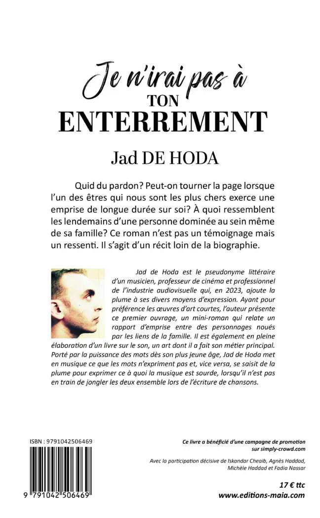 Je n’irai pas à ton enterrement - Jad de Hoda