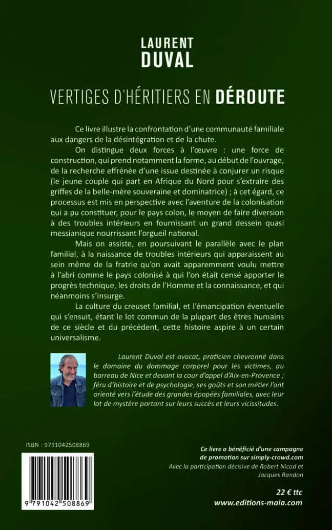 Vertiges d’héritiers en déroute - Laurent Duval