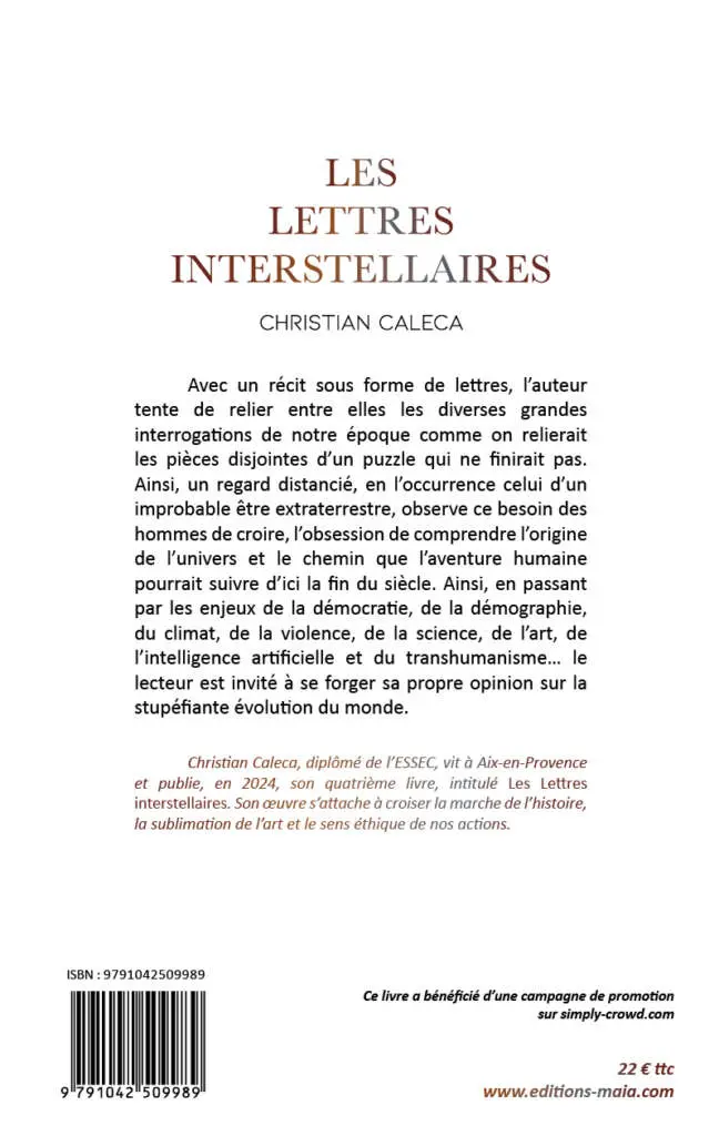 Les Lettres interstellaires - Christian Caleca