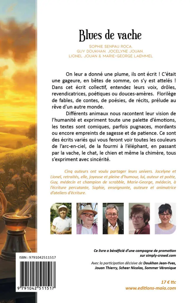 Sophie Senpau Roca, Guy Doukhan, Jocelyne Jouan, Lionel Jouan et Marie-George Laemmel, Blues de vache