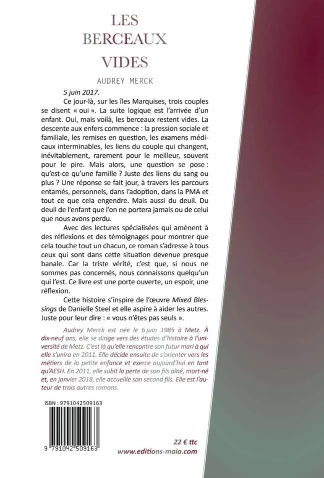 Audrey Merck, Les Berceaux vides