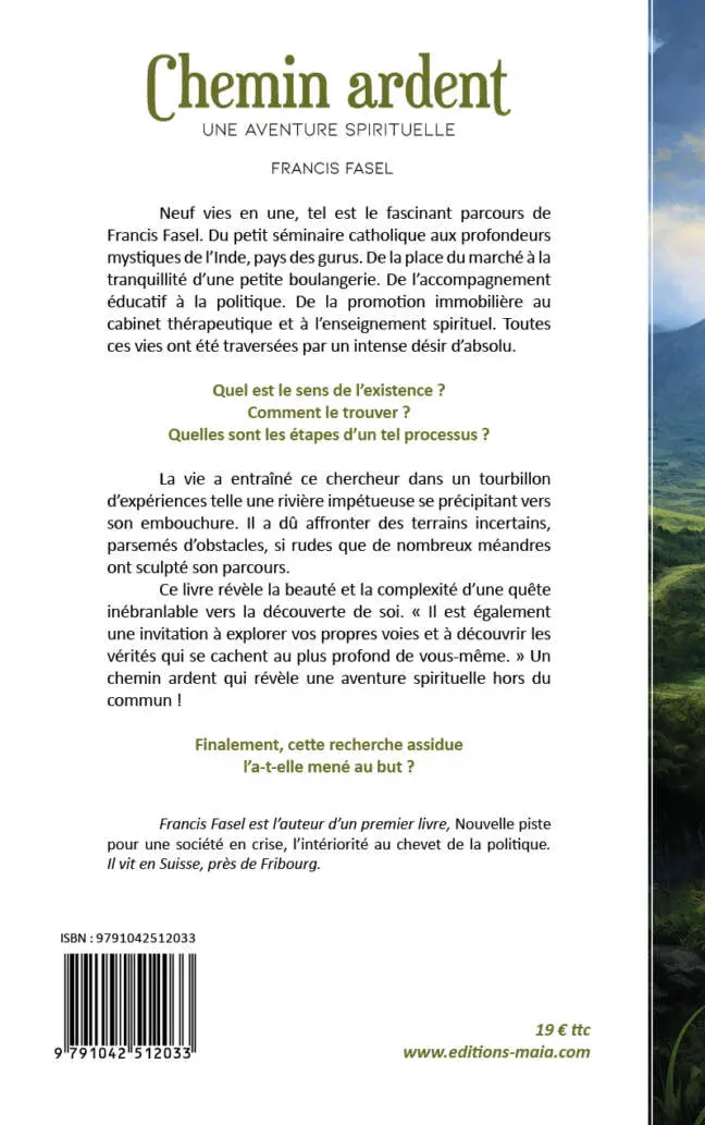 Francis Fasel - Chemin ardent - Une aventure spirituelle