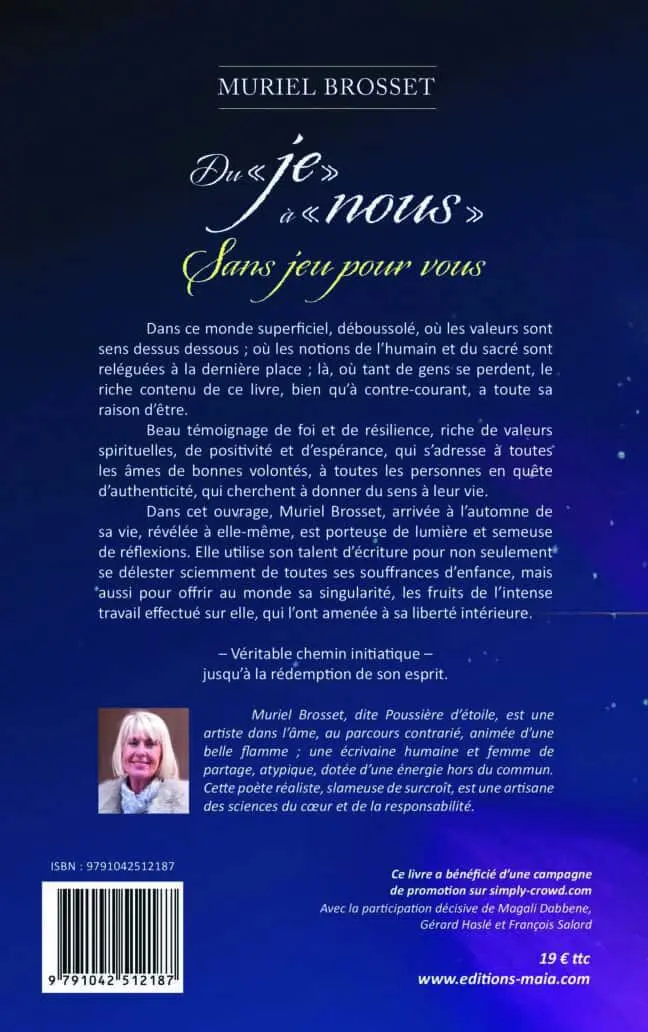 Muriel Brosset - Du « je » à « nous » - Sans jeu pour vous