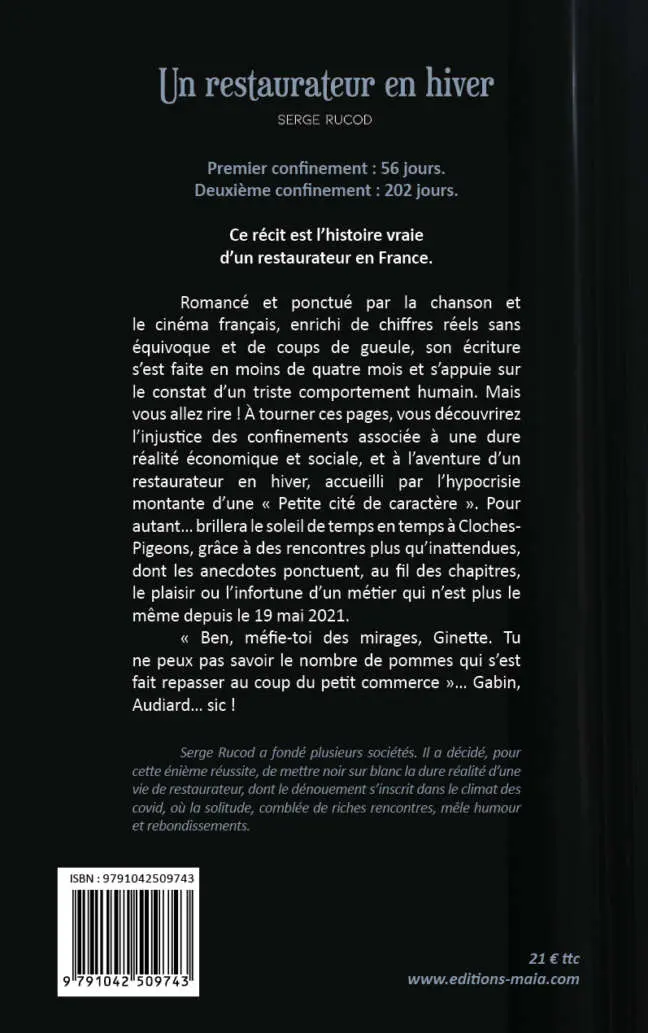 Serge Rucod - Un restaurateur en hiver
