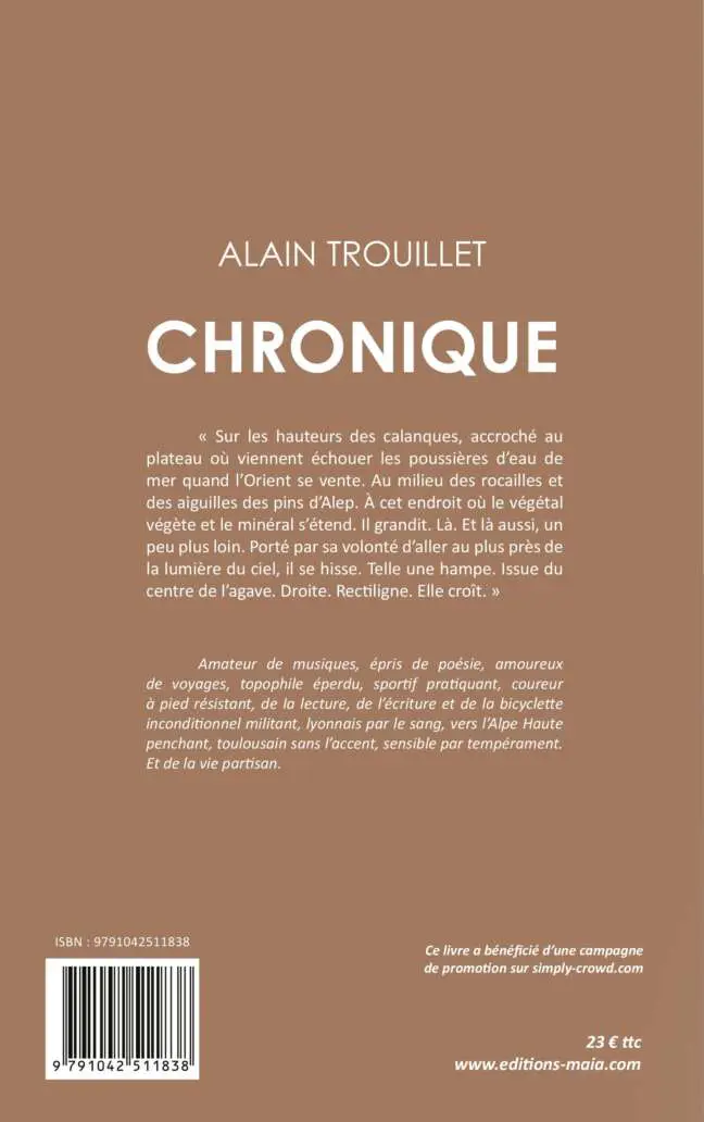 Alain Trouillet, Chronique