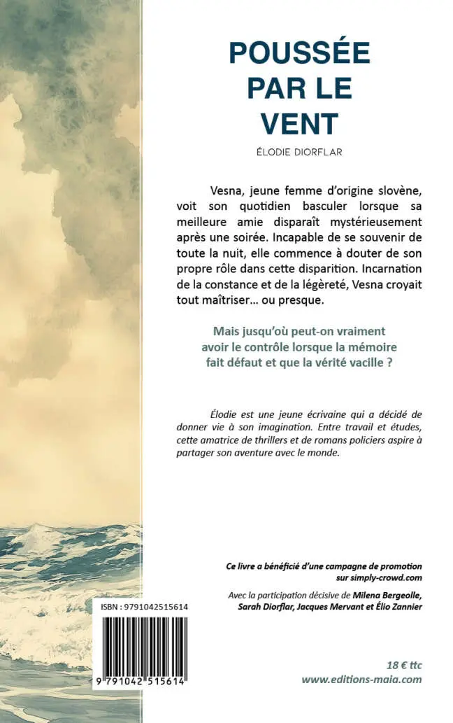 Élodie Diorflar - Poussée par le vent