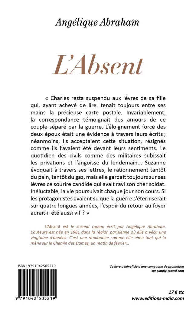 Angélique Abraham, L'Absent