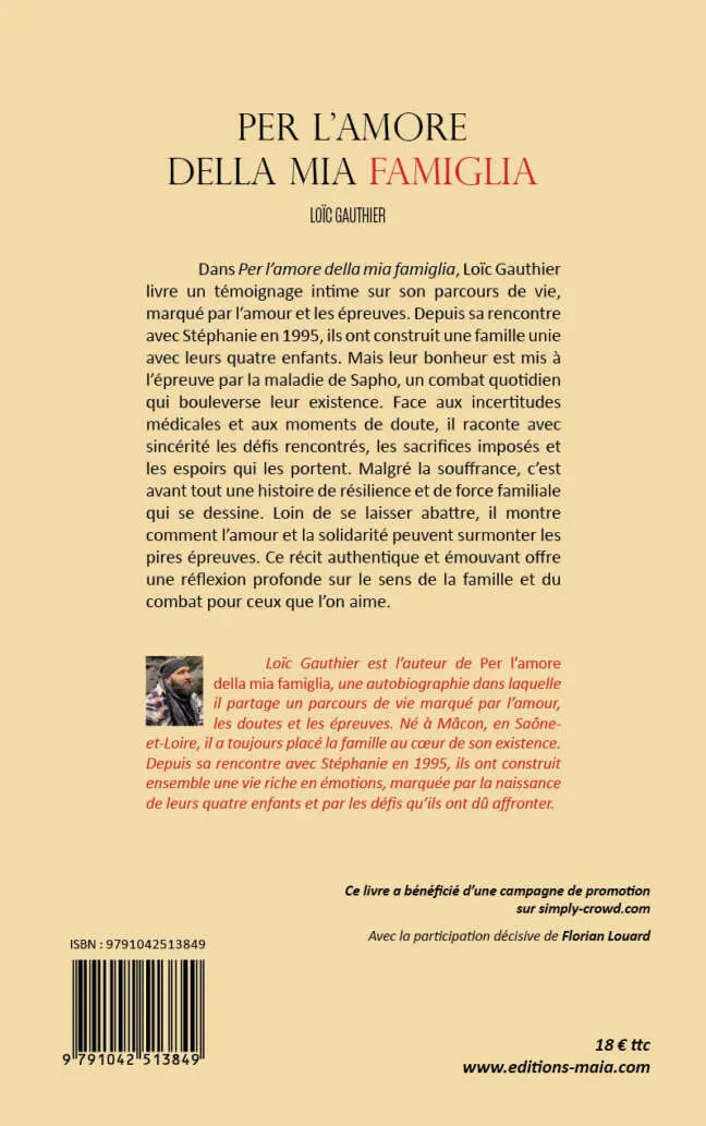 Loïc Gauthier - Per l'amore della mia famiglia