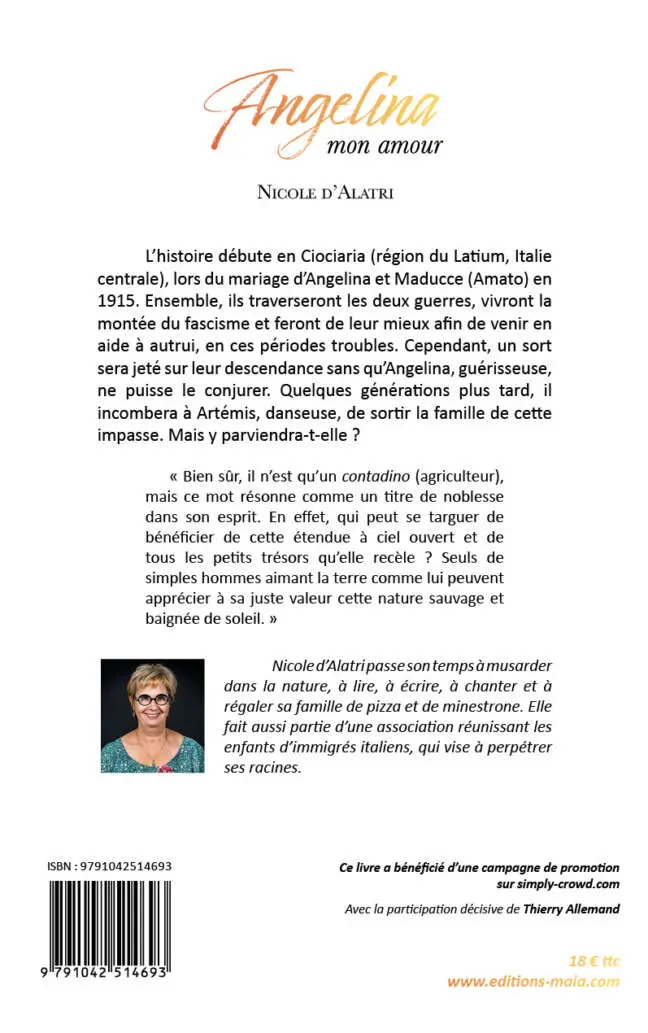 Nicole d’Alatri, Angelina mon amour