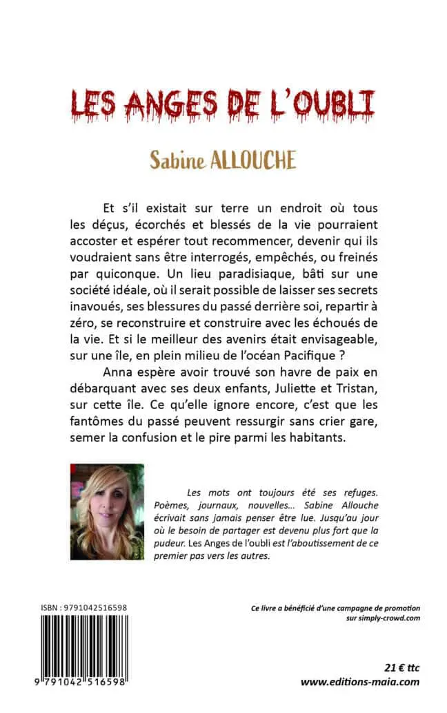 Sabine Allouche, Les anges de l’oubli
