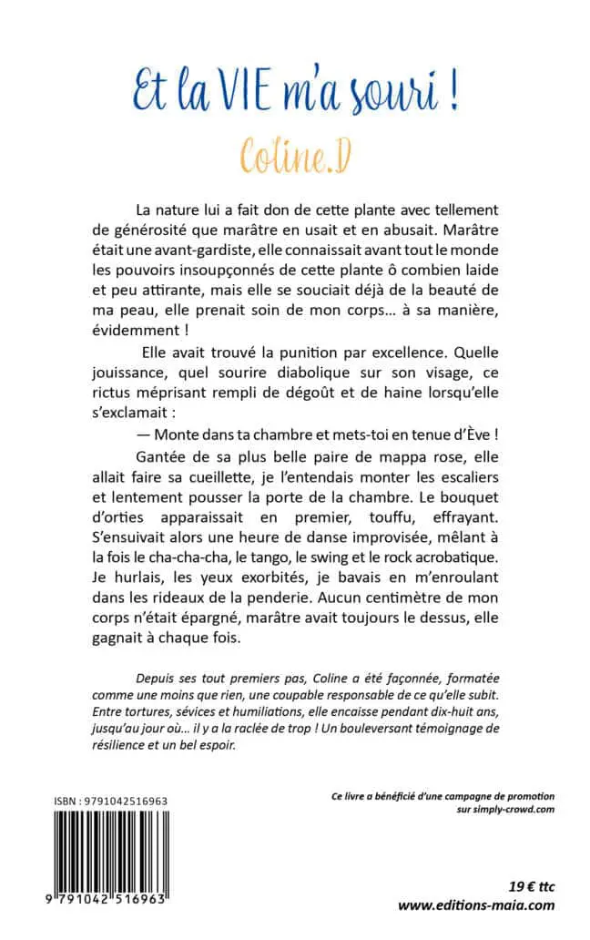 Coline.D, Et la vie m’a souri !