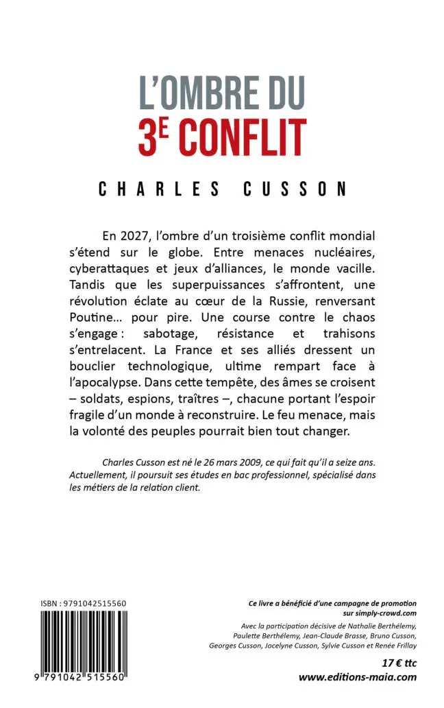 Charles Cusson, L’ombre du 3e conflit