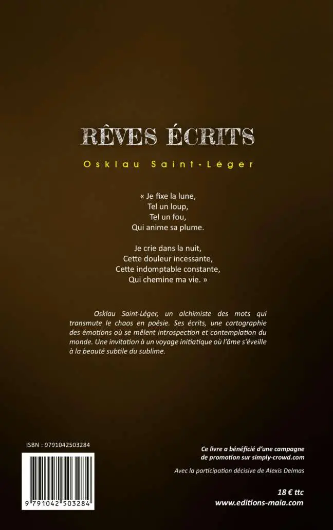 Osklau Saint-Léger, Rêves écrits