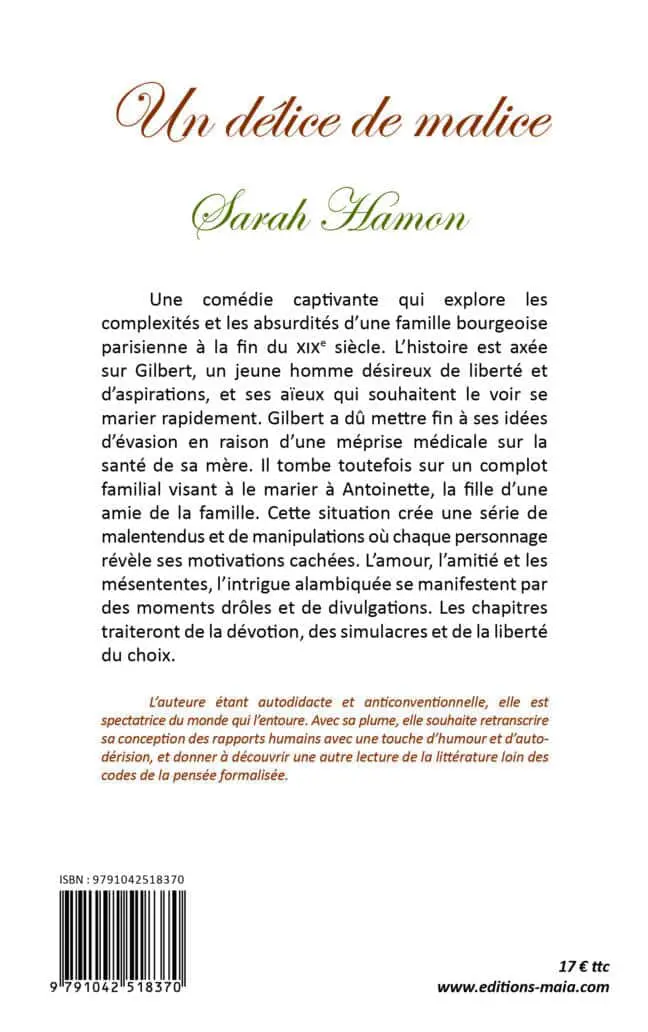 Sarah Hamon Un délice de malice