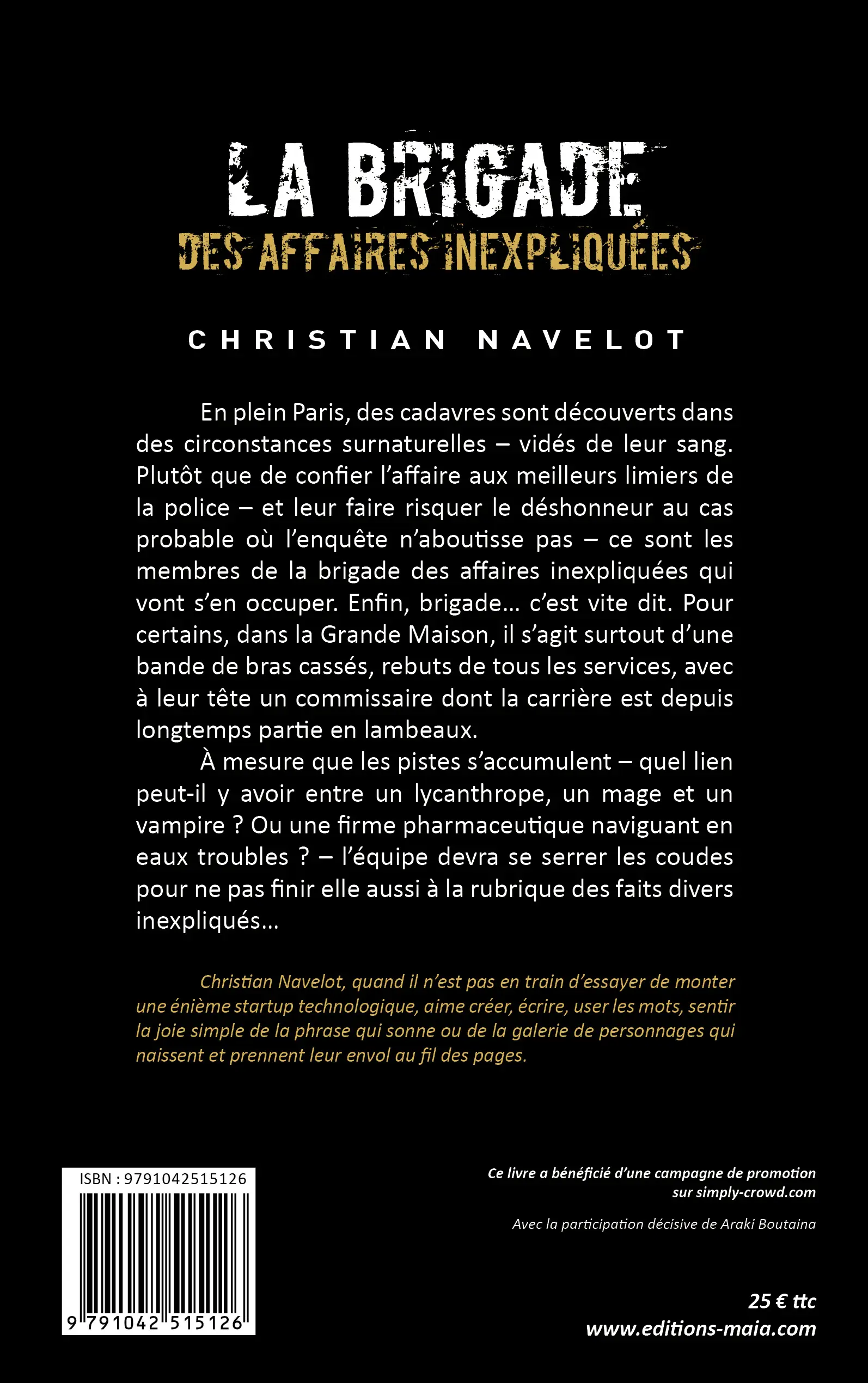 Christian Navelot, La brigade des affaires inexpliquées