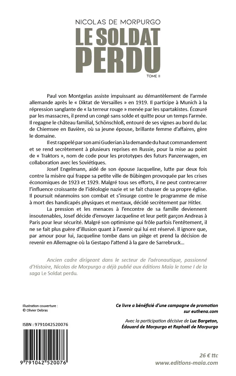 Nicolas de Morpurgo, Le soldat perdu, Tome II
