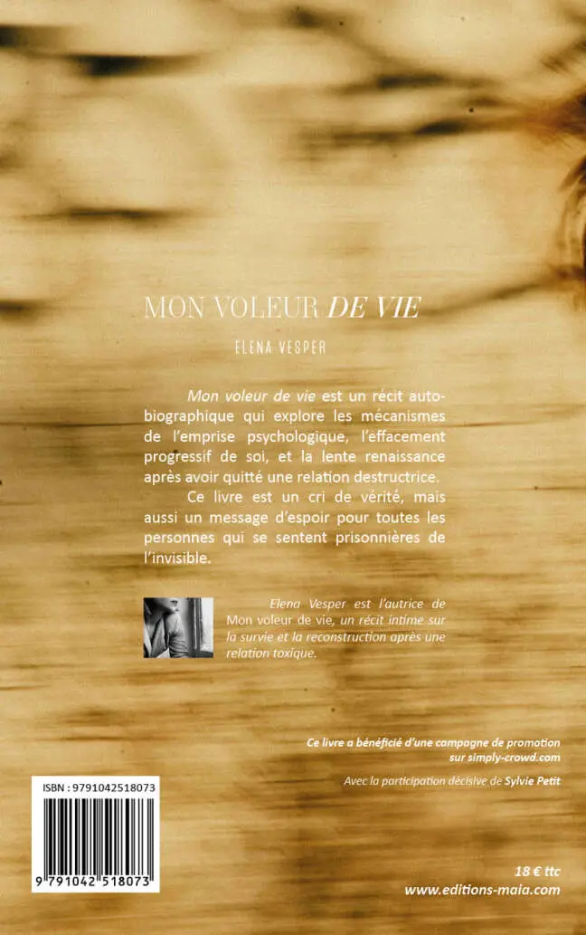 Elena Vesper, Mon voleur de vie