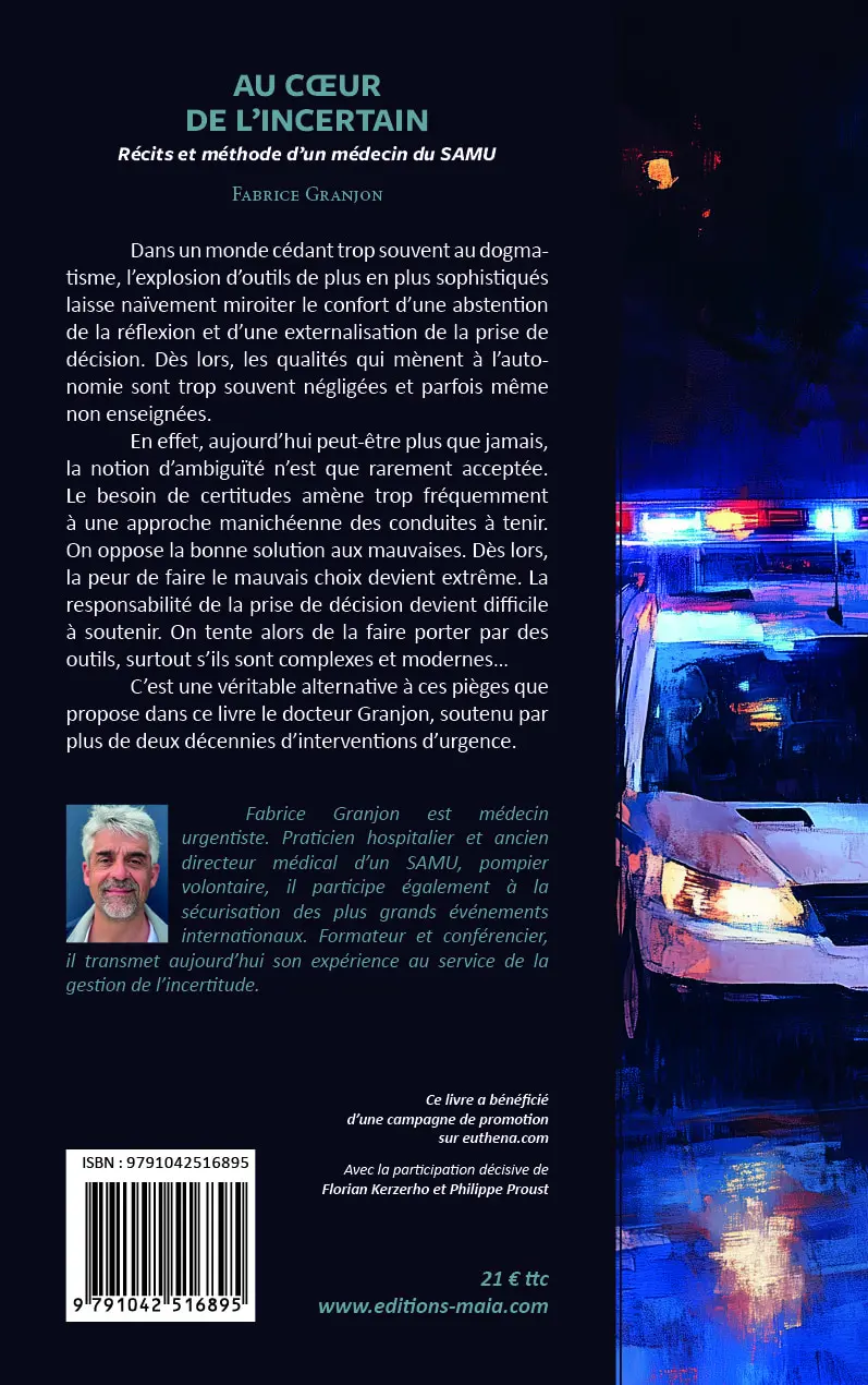 Au cœur de l’incertain - Récits et méthode d’un médecin du SAMU – Image 2