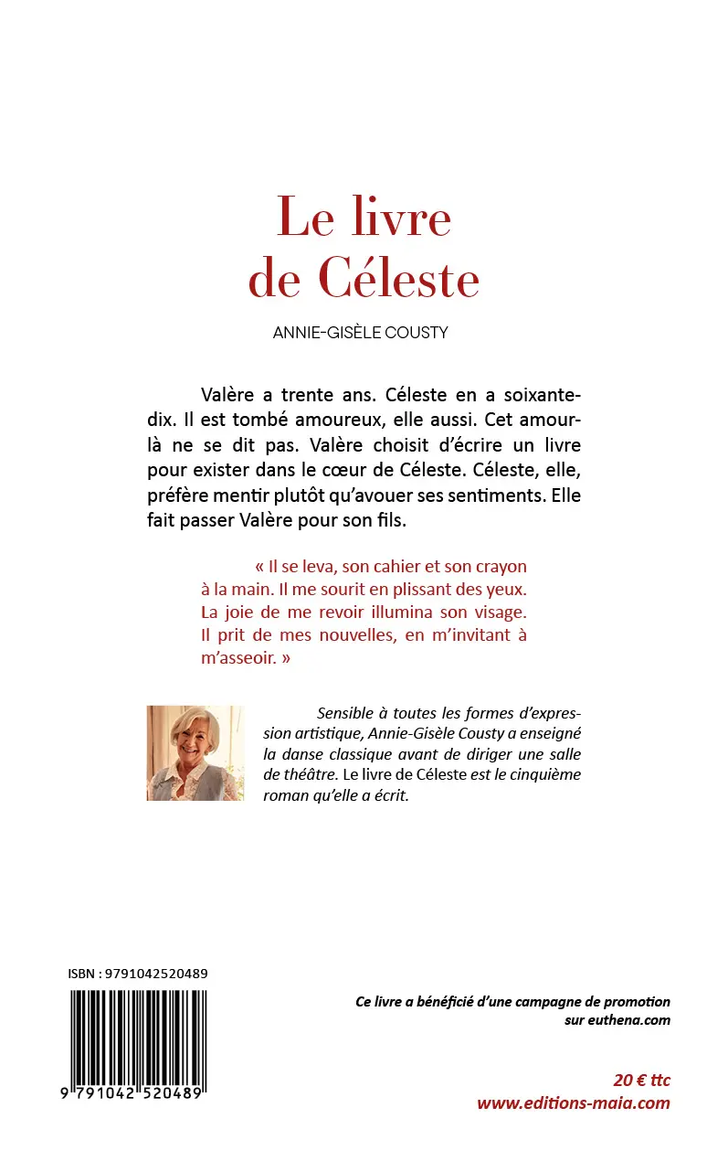 Annie-Gisèle Cousty, Le livre de céleste