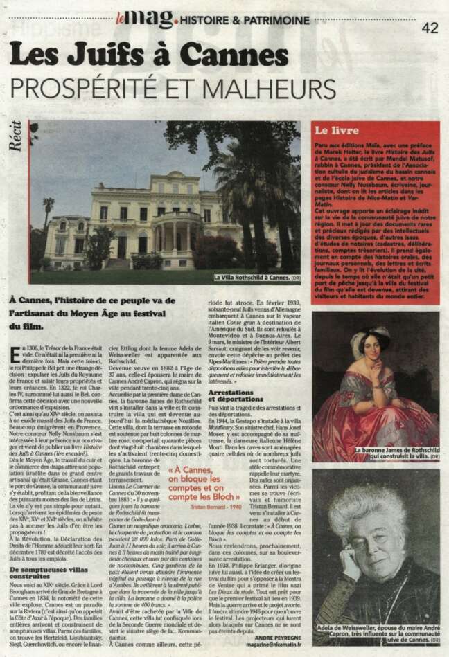 Histoire des Juifs à Cannes et ses environs du Ve siècle à nos jours – Image 4