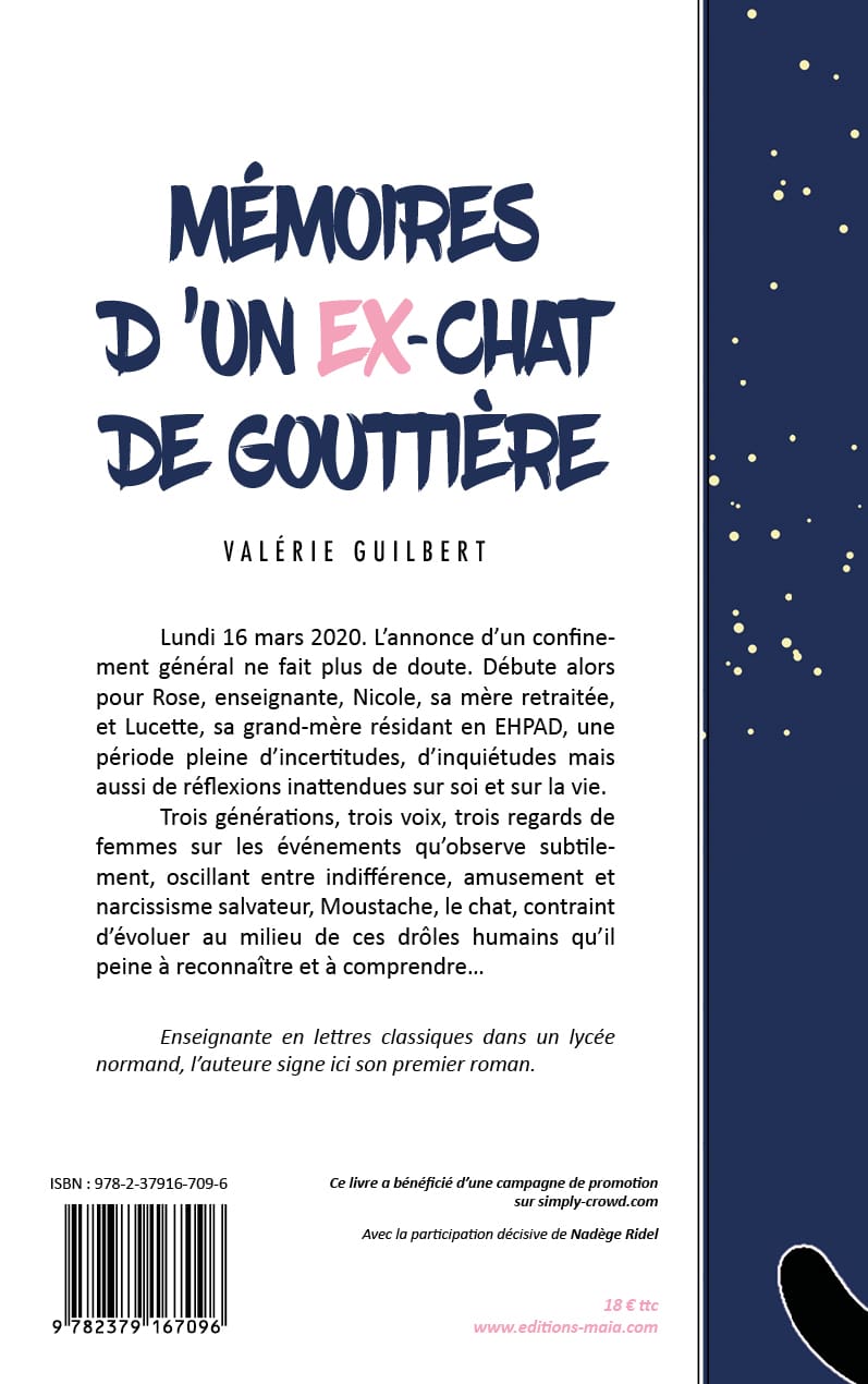 Mémoires d'un ex-chat de gouttière par Valérie Guilbert • Achat en