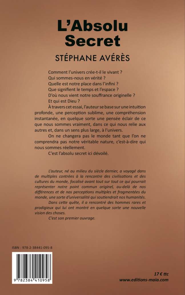 L’Absolu Secret. Stéphane Avérès 2