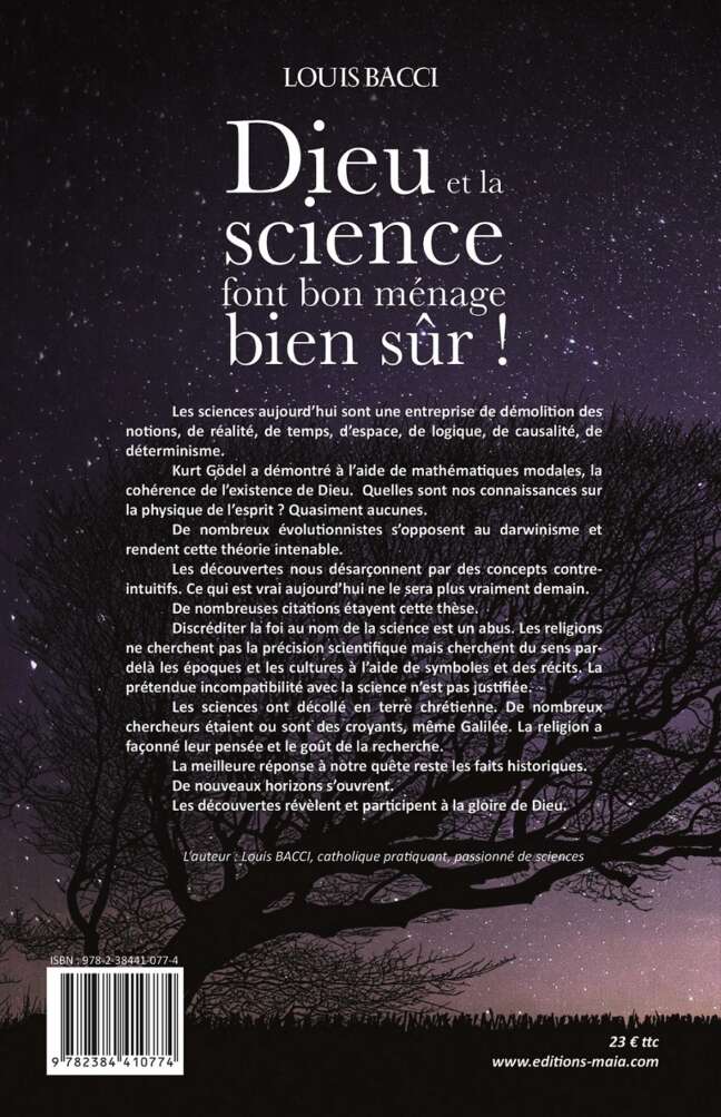 Dieu et la science font bon ménage bien sûr Louis Bacci 2