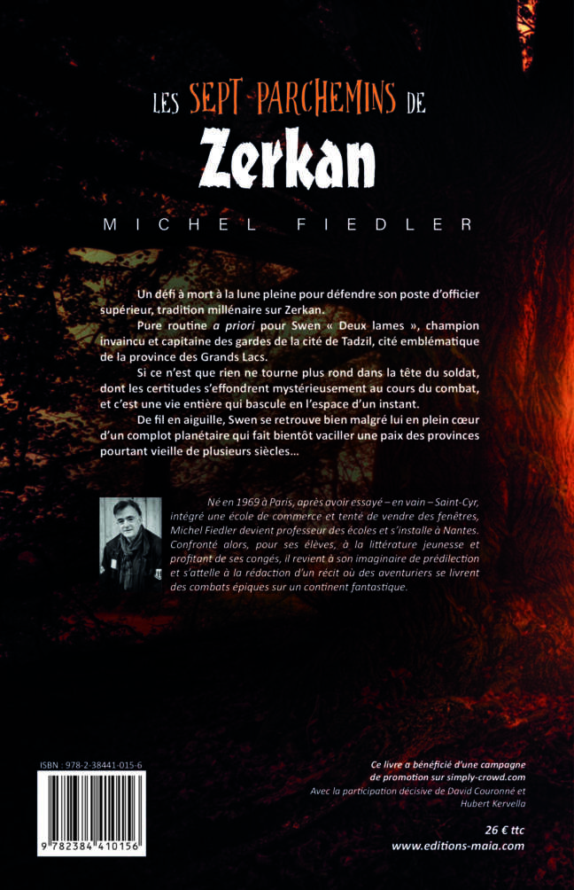 Les sept parchemins de Zerkan Michel Fiedler 2