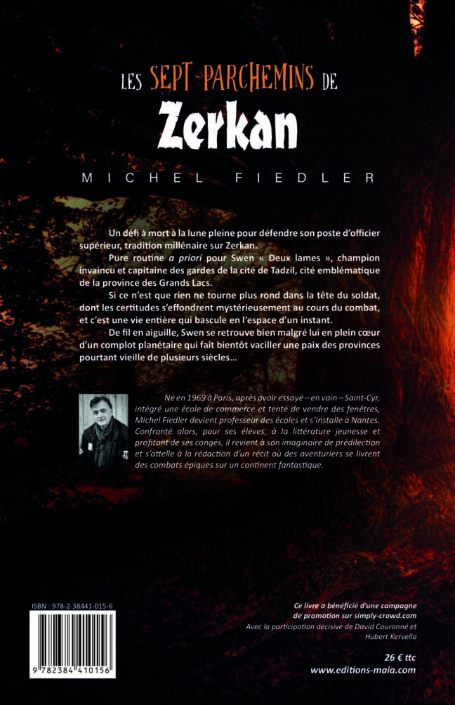 Les sept parchemins de Zerkan Michel Fiedler 2
