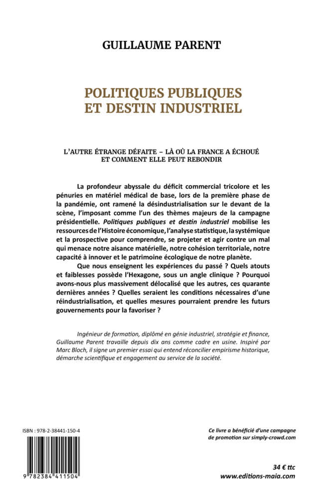 Politiques publiques et destin industriel Guillaume Parent 2