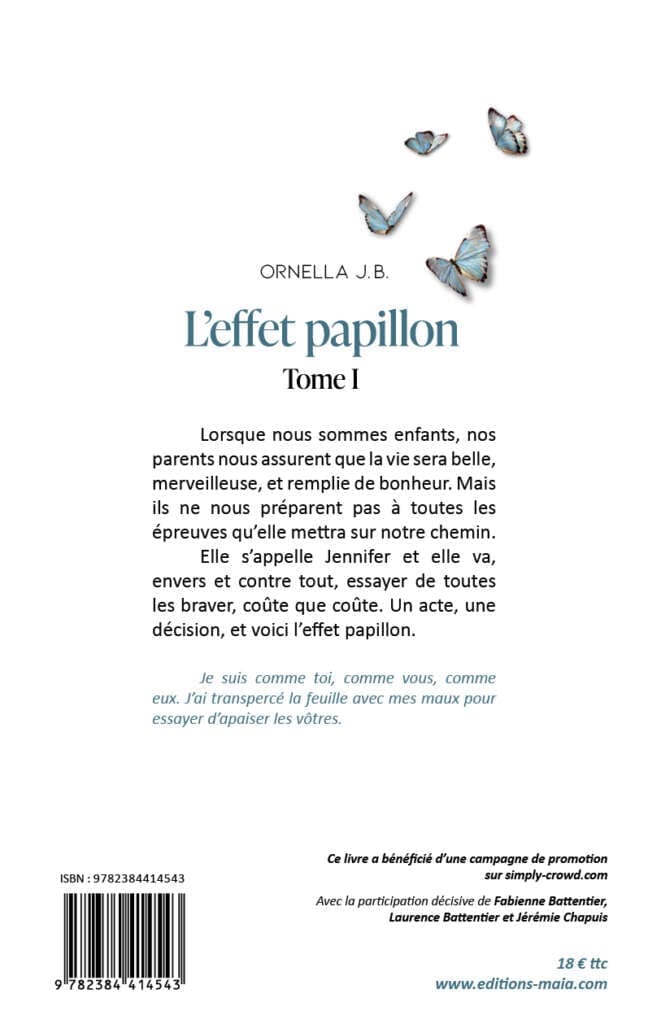 L'effet papillon tome I Ornella J.B2